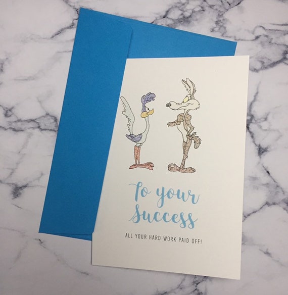 Road Runner Card Etsy