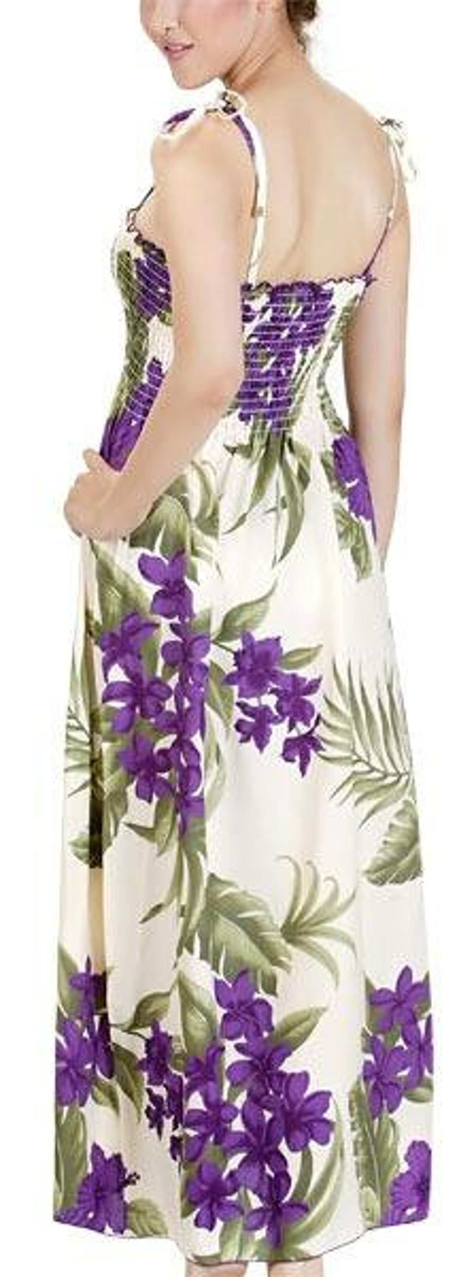 Floral Print Womens Hawaiian Luau Long Smocked Tube Dress  Etsy