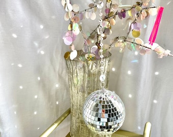 DISCO BALL Suncatcher Crystal Mirror Ball Swift Window Art Home Decor Unique Gift Wedding Bachelorette Birthday Decor Bedroom Nursery Dorm