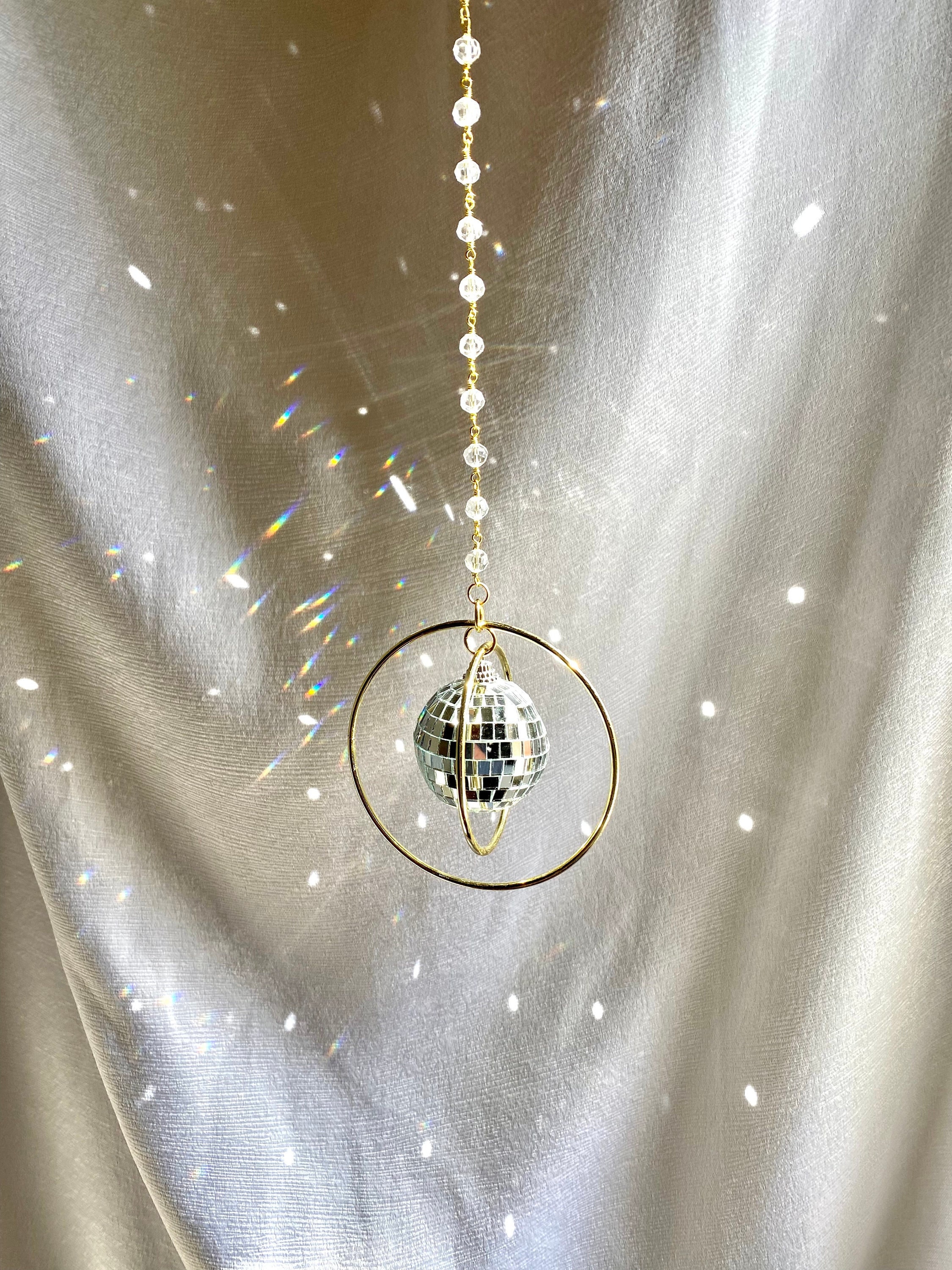 MINI DISCO BALL Suncatcher Crystal Mirror Ball Wedding Personalize Custom Swift Bachelorette Birthday Window Wall Art unique gifts Decor