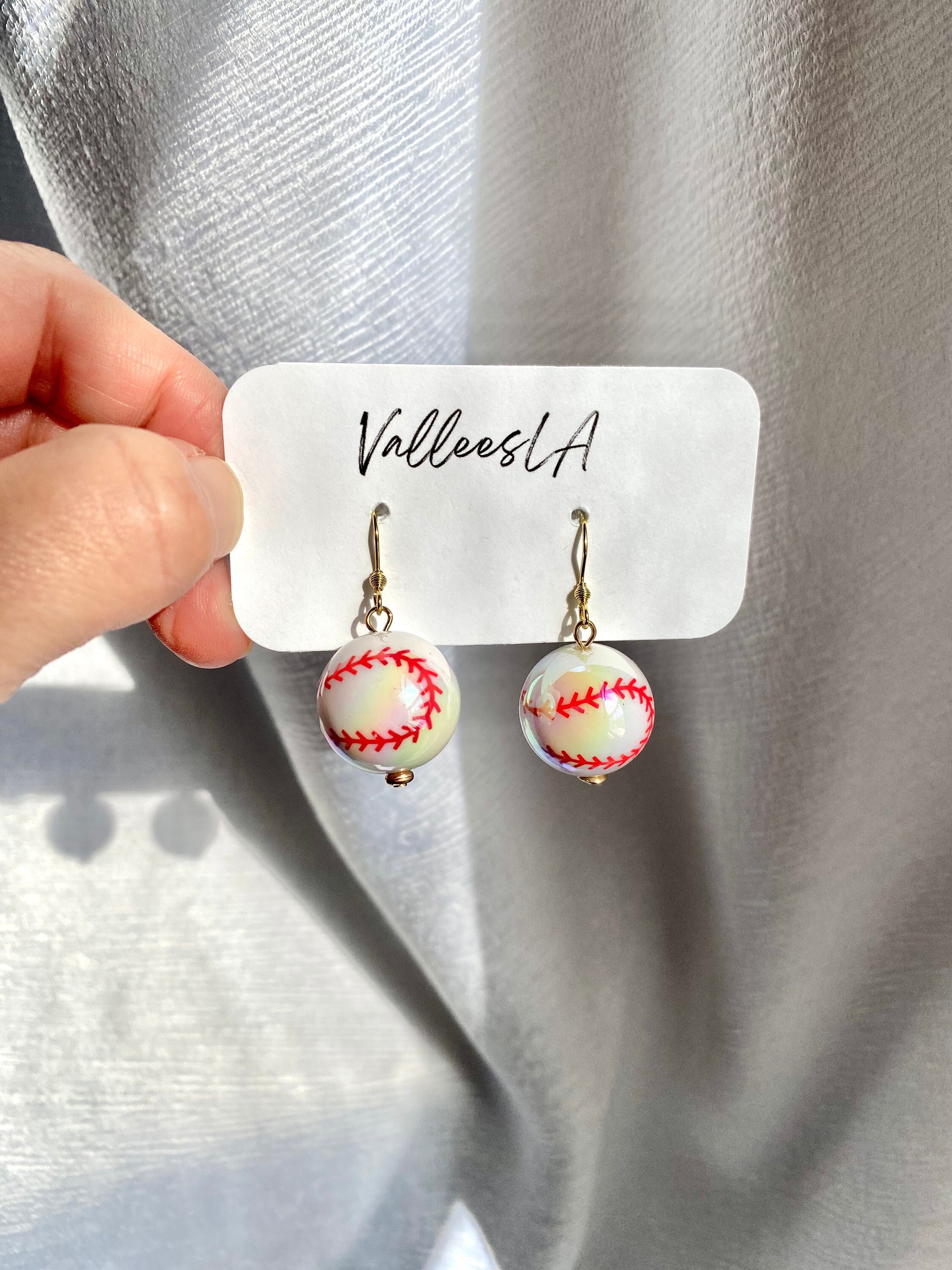 BASEBALL Earrings Party Unique Gift Dodgers Los Angeles Sports Party College Team Jewelry Trendy Fashion Concert Birthday Game Minimalist