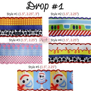 1.5-2.25" cow print grosgrain ribbon, cow moonstitch ribbon, western ribbon, embroidery ribbon, moonstitch ribbon, cow ribbon Bild 4