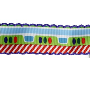 1.5-2.25" cow print grosgrain ribbon, cow moonstitch ribbon, western ribbon, embroidery ribbon, moonstitch ribbon, cow ribbon Option #2