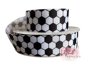 1.5" grosgrain ribbon, soccer grosgrain ribbon, sports hairbow ribbon, soccerprint grosgrain, animal print grosgrain ribbon, ribbon for bows