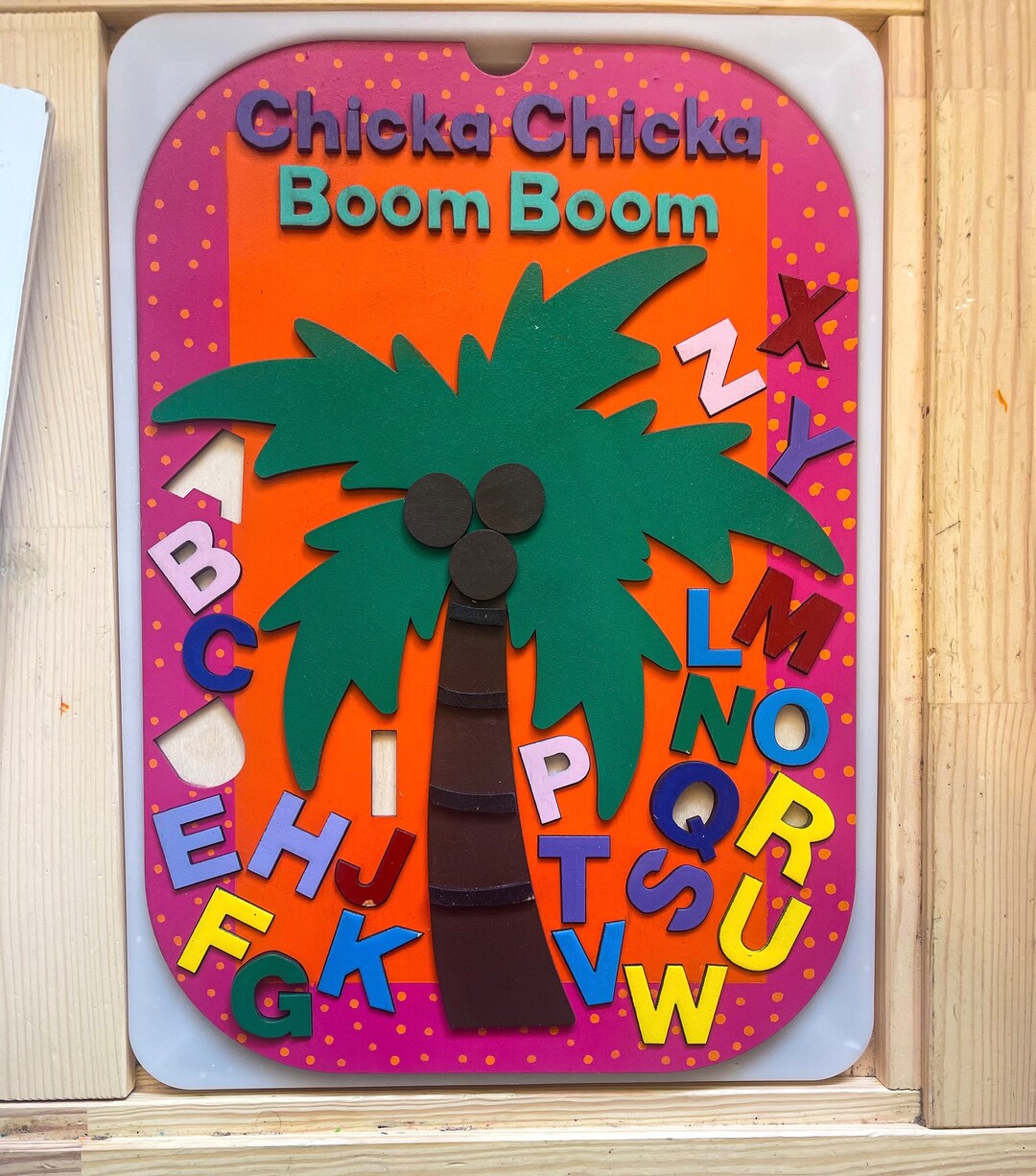 Chicka Chicka Boom Boom Flisat Insert Alphabet Puzzle Letter Etsy