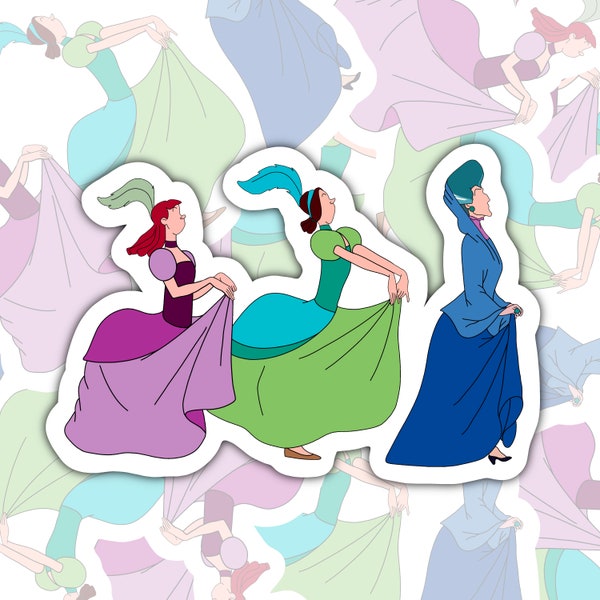 Evil step sisters/mother sticker