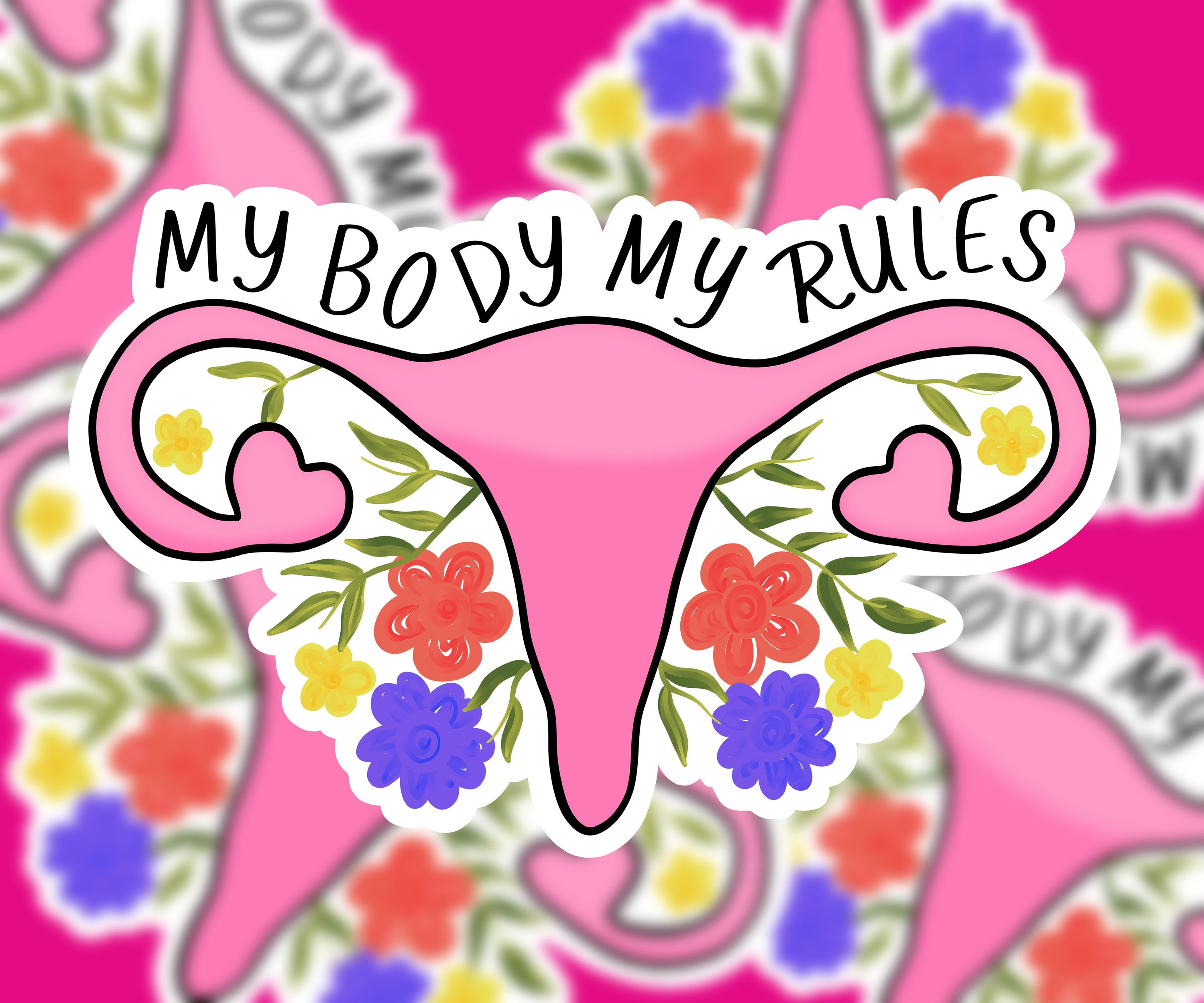 My Body My Rules Sticker | Etsy