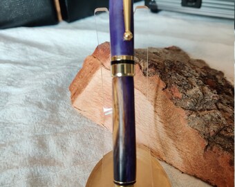 Purple Dyed Spalted Tamarind Fountain