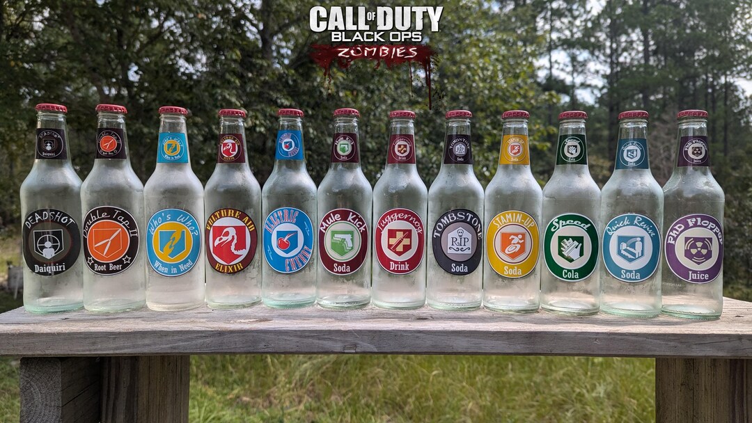 Cod Zombies Perk Sodas Printable Label Sticker Graphics Digital File - Etsy