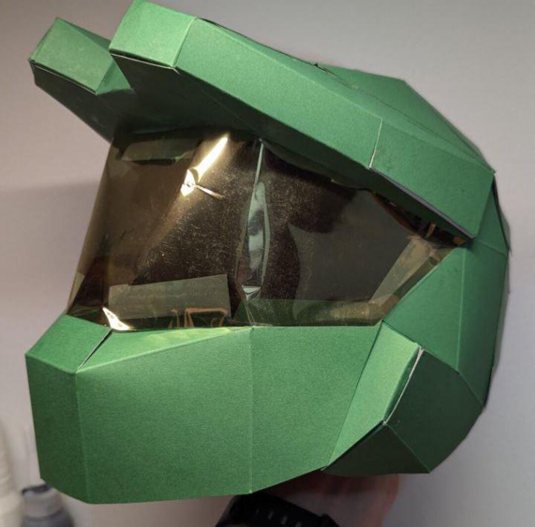 Master Chief Paper Mask Blueprints Digital File - Etsy
