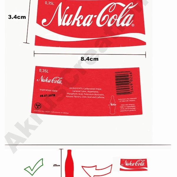 Nuka Cola Sticker Print File SVG