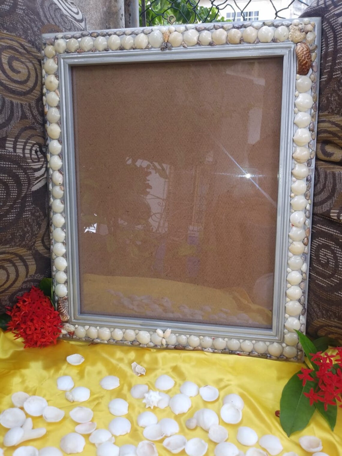 Jamaican Handmade shell photo frame Etsy