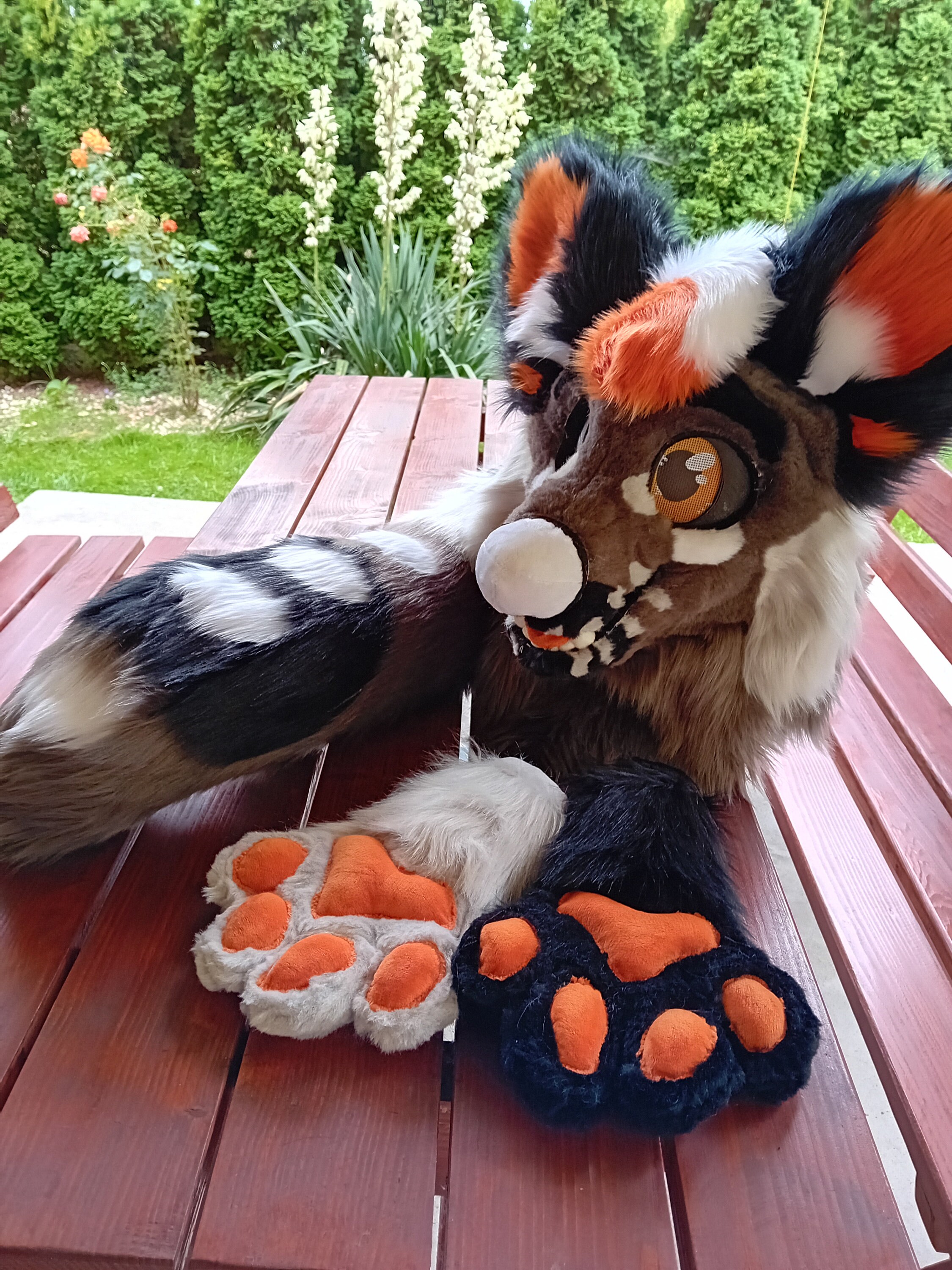 FURSUIT Premade Partial Protogen Head Paws Tail 