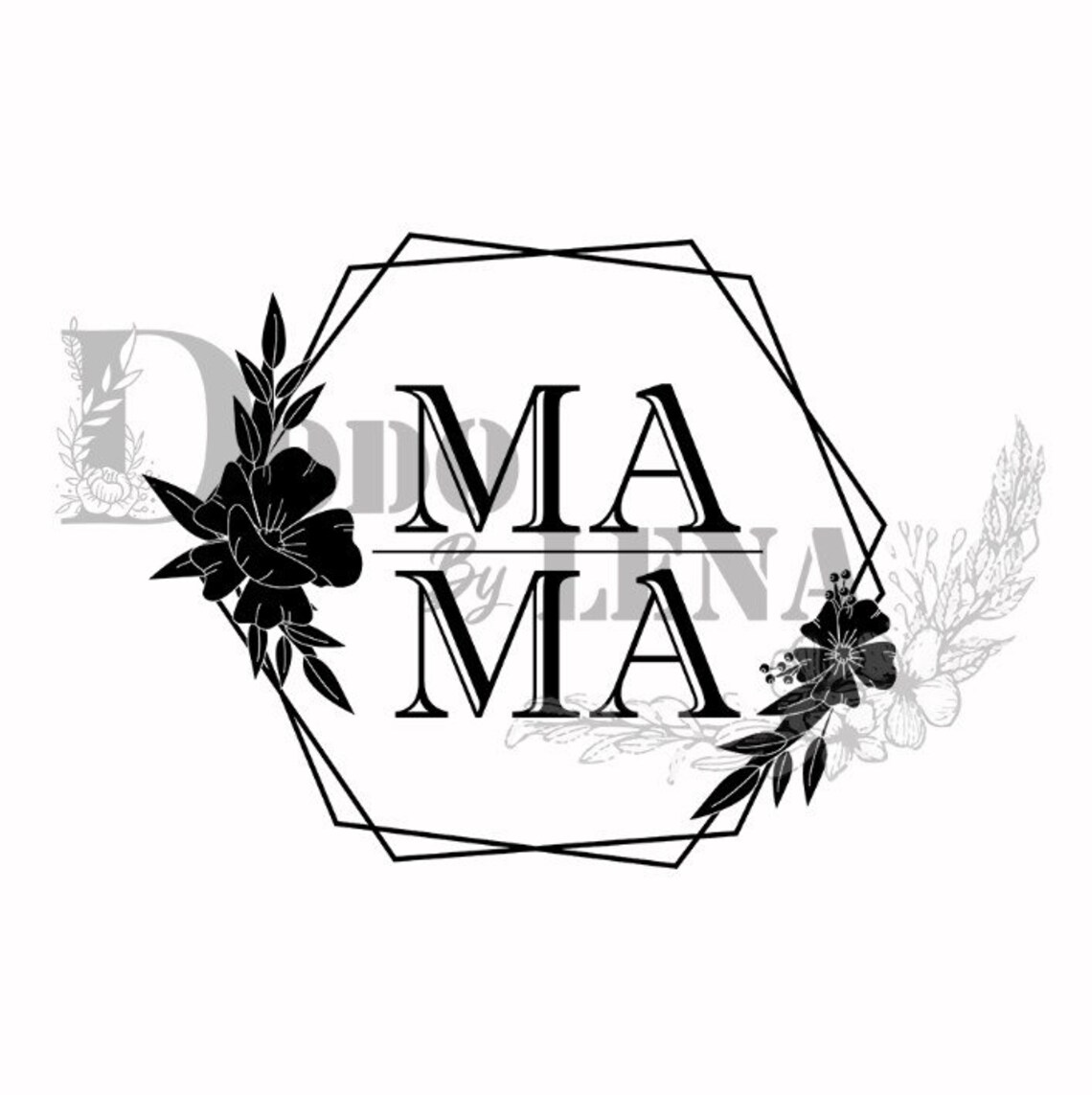 Free Mama Hexagon Svg 613 SVG PNG EPS DXF File