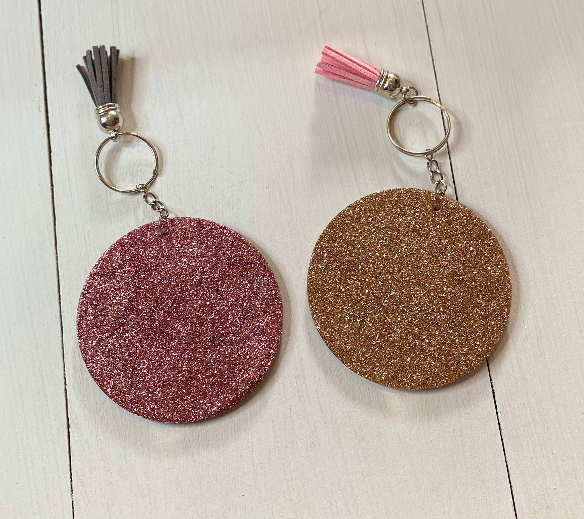 Custom Glitter Keychain New Driver Gift Monogram Glitter Keychain