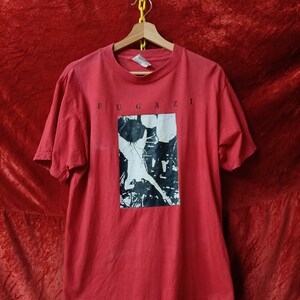 T-shirt Vintage Fugazi Last Chance For A Slow Dance 1993 - Noir Taille XL - Occasion Délavé