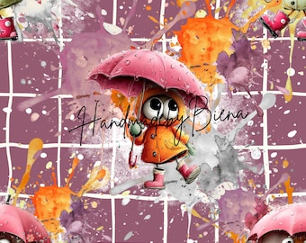 Own production fabric WeatherMonster for creative sewing projects, baby/children/motifs