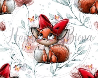 EP Fabric Fuchsi #1 Fabric Design Digital Print Jersey / French Terry / Muslin High-quality fabric for clothing, baby items