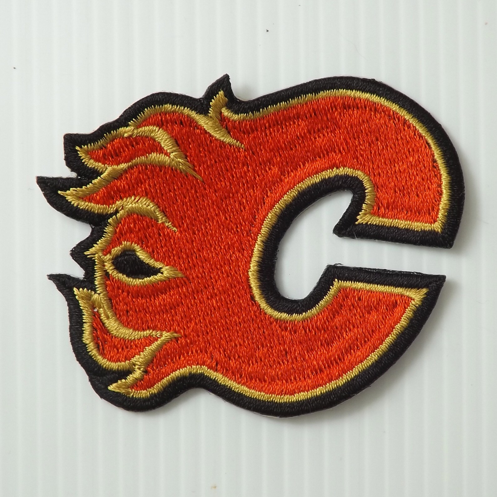 1 pc. 5.50x7.00 cm. calgary flames embroidery iron on sew Etsy
