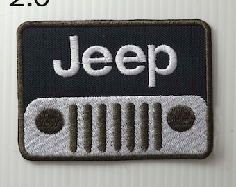 Wrangler Grill Embroidered Patch Iron-on//Sew-on Badge 4x4 Offroad Trail Applique