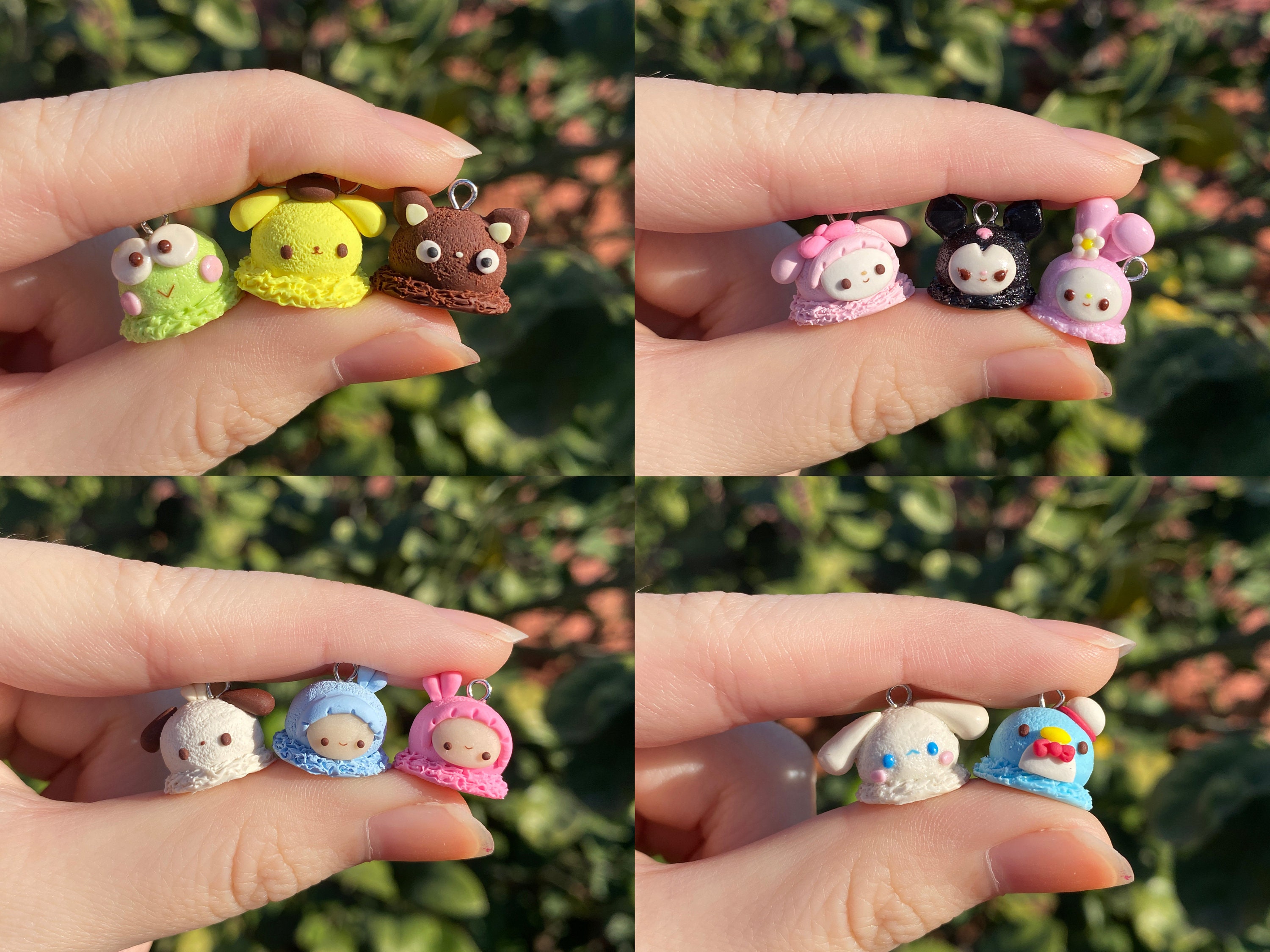 Polymer Clay Sanrio Ice Cream Scoops Etsy