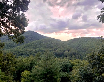 Sonnenuntergang im Pisgah National Forest