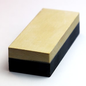 Whetstone Deluxe - Belgian Coticule 75 x 30 mm for easy sharpening of pocket knives, Damascus knives, paring knives, grain size 8000