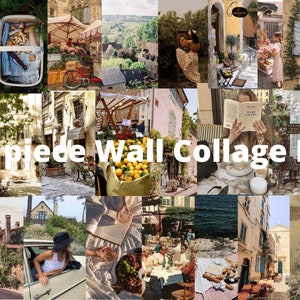 South of France Aesthetic Wall Collage Kit - 25 or 50 pcs (4x6&quot; or 5x7&quot;)