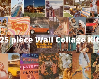 70's Wall Collage Kit - 25 or 50 pcs (4x6" or 5x7")