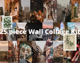 Travel Aesthetic Wall Collage Kit - 25 or 50 pcs (4x6" or 5x7")