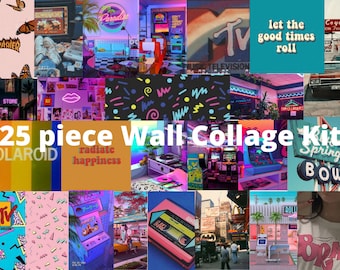 80's Wall Collage Kit - 25 or 50 pcs (4x6 or 5x7)