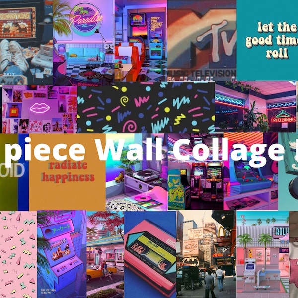 80's Wall Collage Kit - 25 or 50 pcs (4x6 or 5x7)