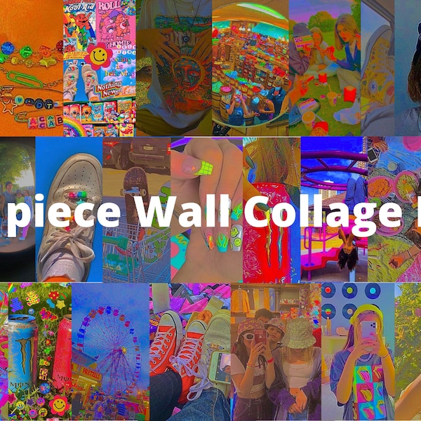 Indie Aesthetic Wall Collage Kit - 25 or 50 pcs (4x6" or 5x7")