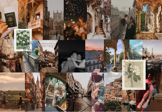Travel Aesthetic Wall Collage Kit (Digital) - 50pcs