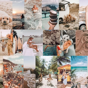 Coastal Summer Wall Collage Kit (Digital) - 50pcs