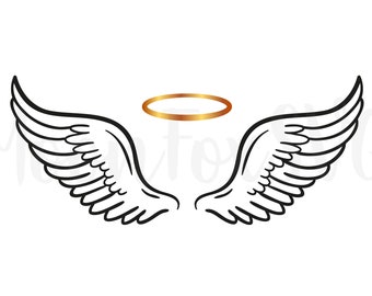 Download Angel Wings Svg File Etsy