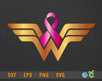 Download Wonder Woman Breast Cancer Svg Etsy
