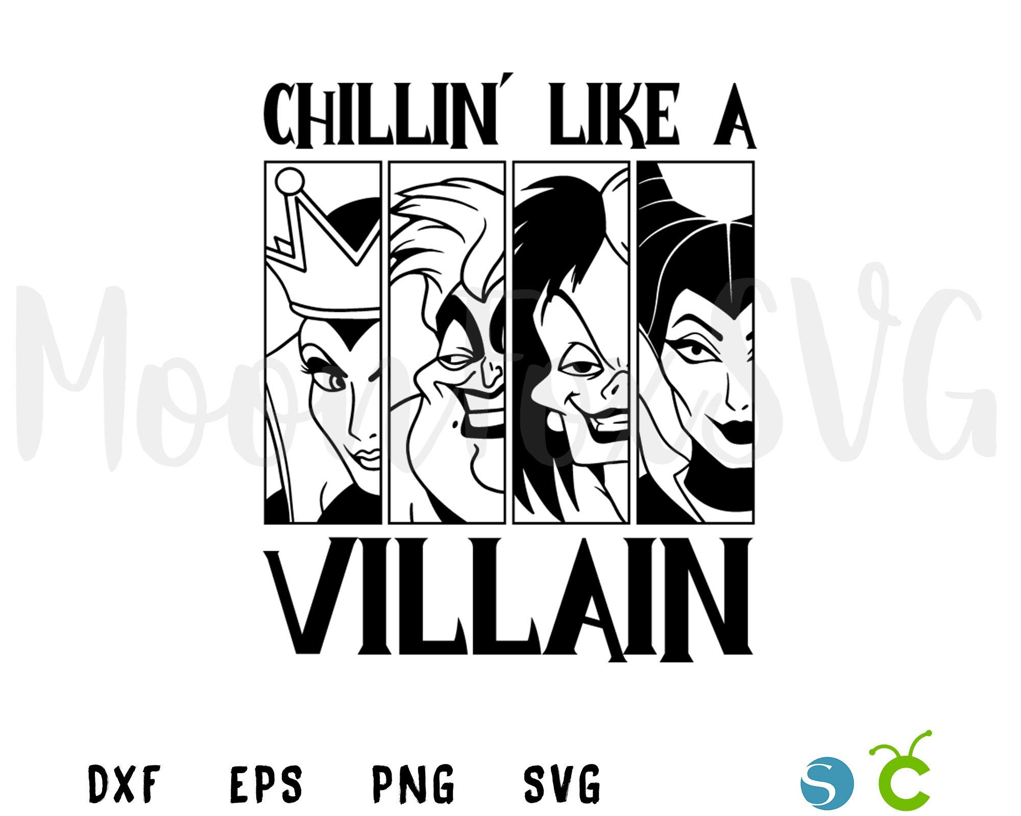 Women Villains Svg, Halloween, Clipart, Cricut, Silhouette, Cutting