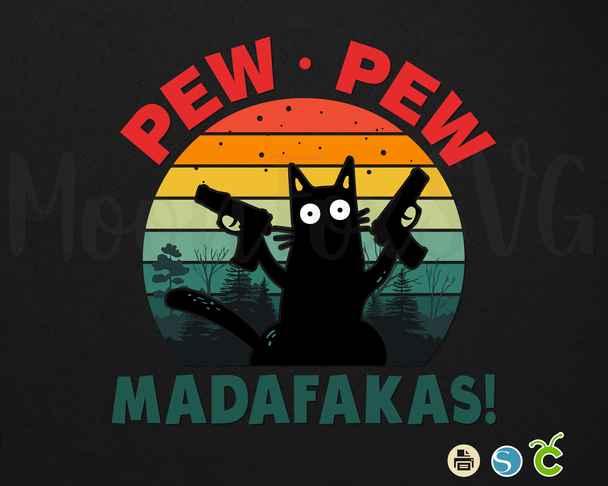 Cat Pew Pew Madafakas Svg Png Cat Pew Pew Madafakas Gun - Etsy UK