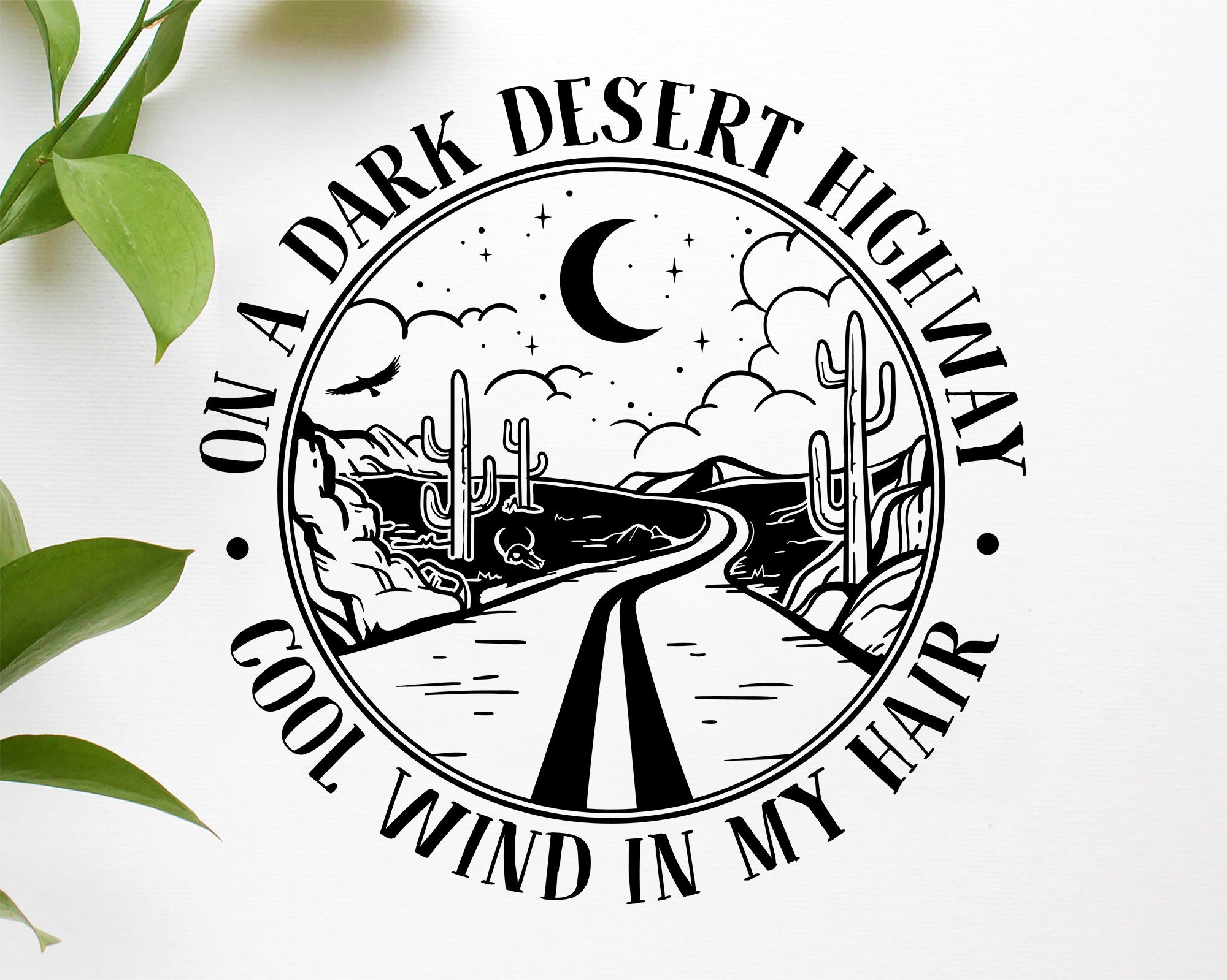 Drawing & Illustration Digital Hotel California Eagles Sublimation