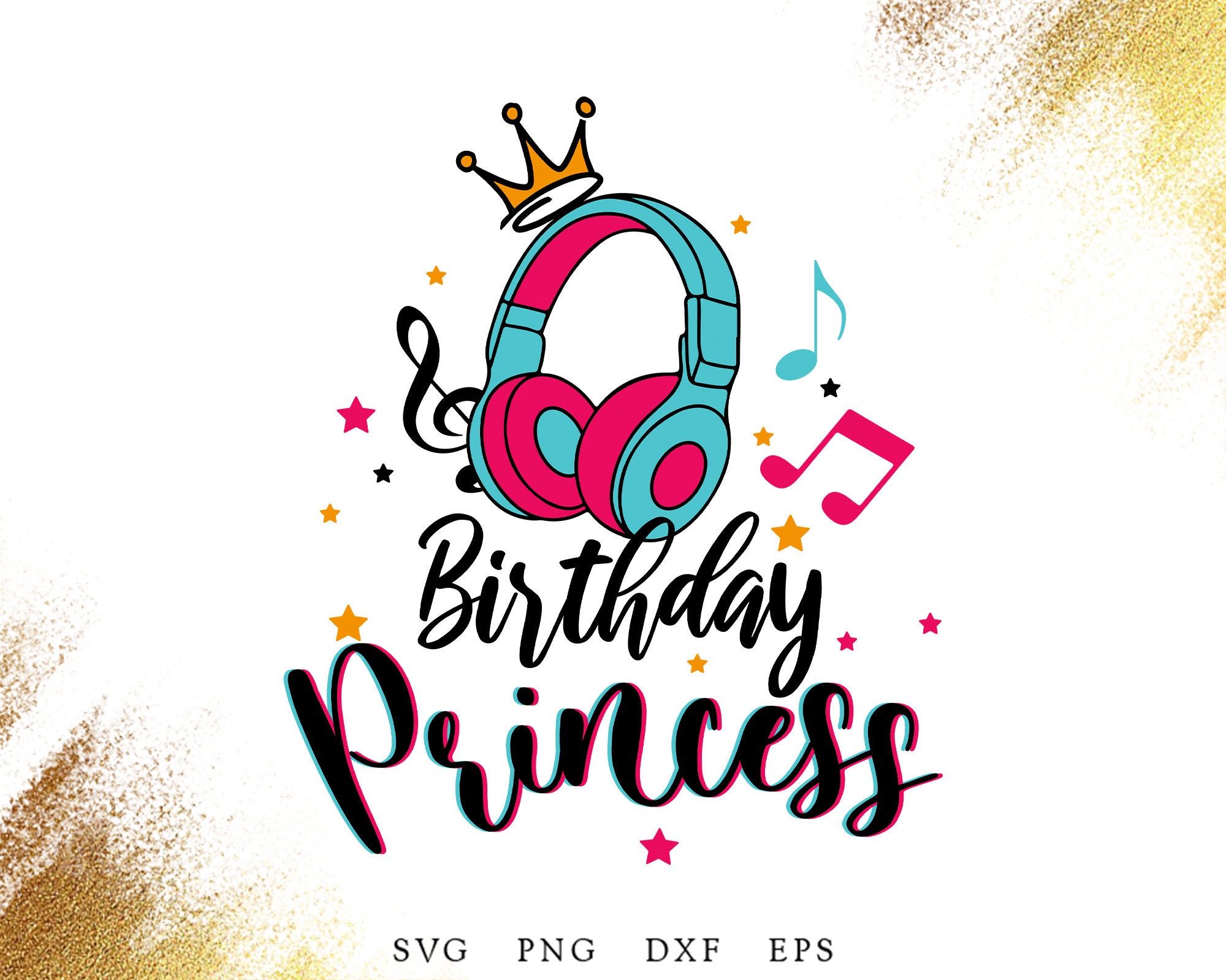 Tik Tok Birthday Princess Svg