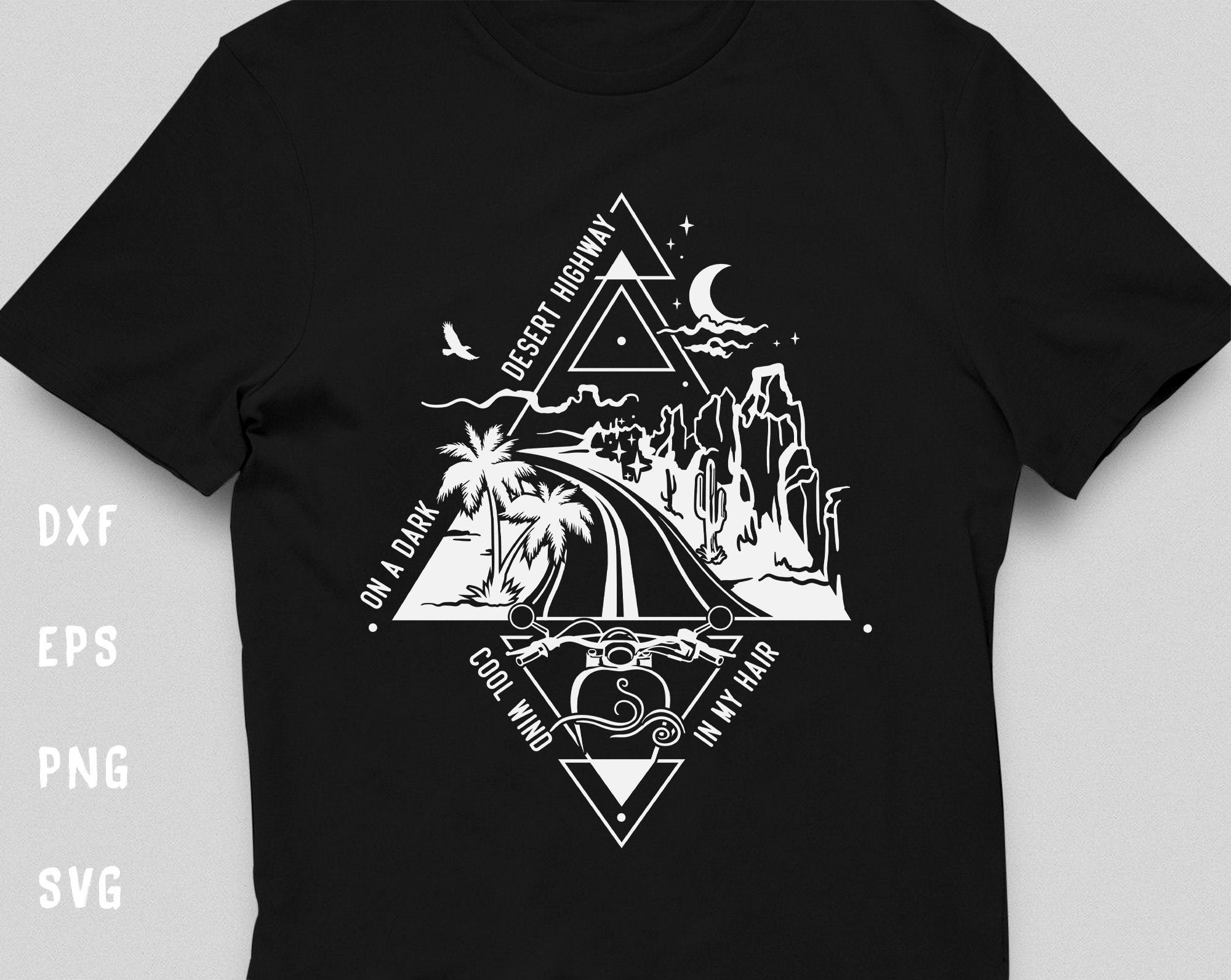Cat PNG PNG File Cats Lover Funny Png On A Dark Desert High Way Cool Wind In My Hair Instant Download Digital File Png For Shirts