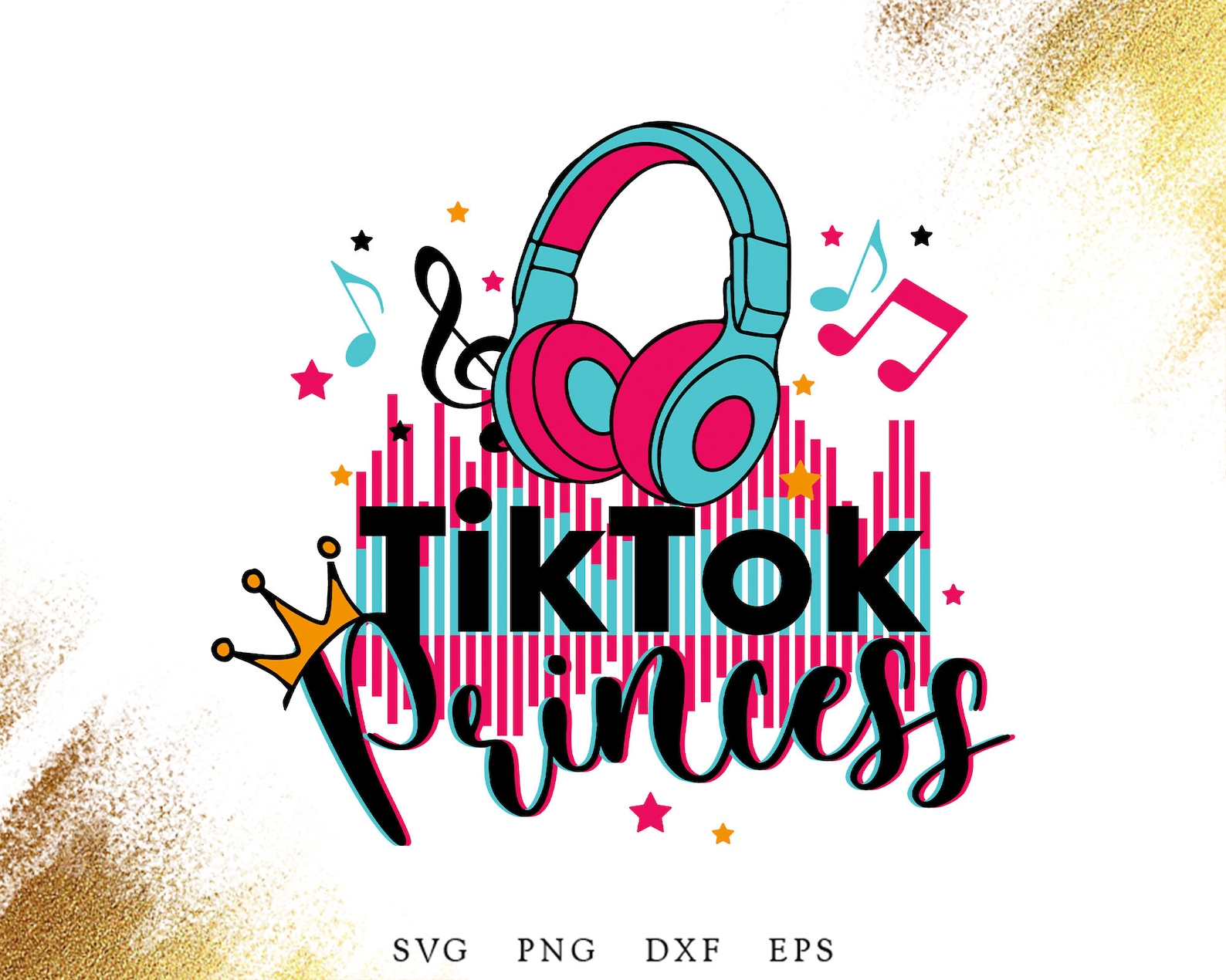 Tik Tok Birthday princess Bundle svg Birthday Squad svg Tik | Etsy
