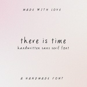 hay tiempo / linda tipografía manuscrita