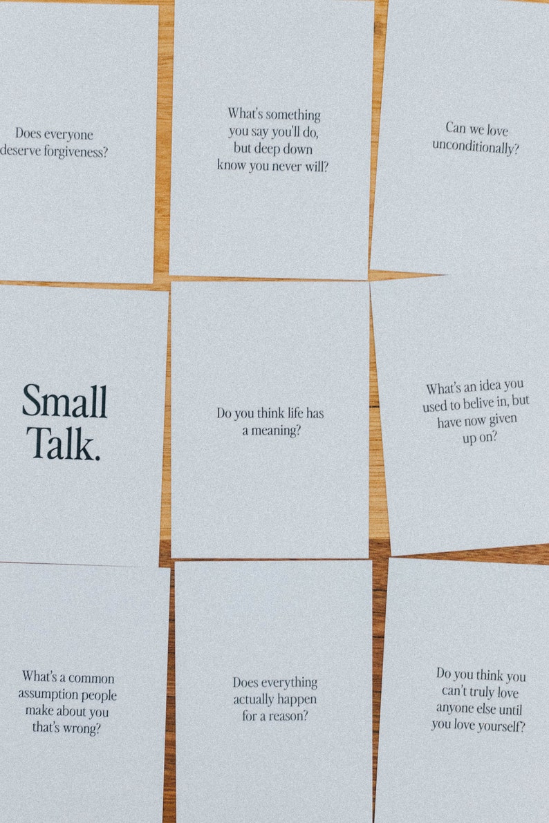 Small Talk Digital Version Conversation Card Game Digital Download Instant Play Date Night Game Party Game image 2