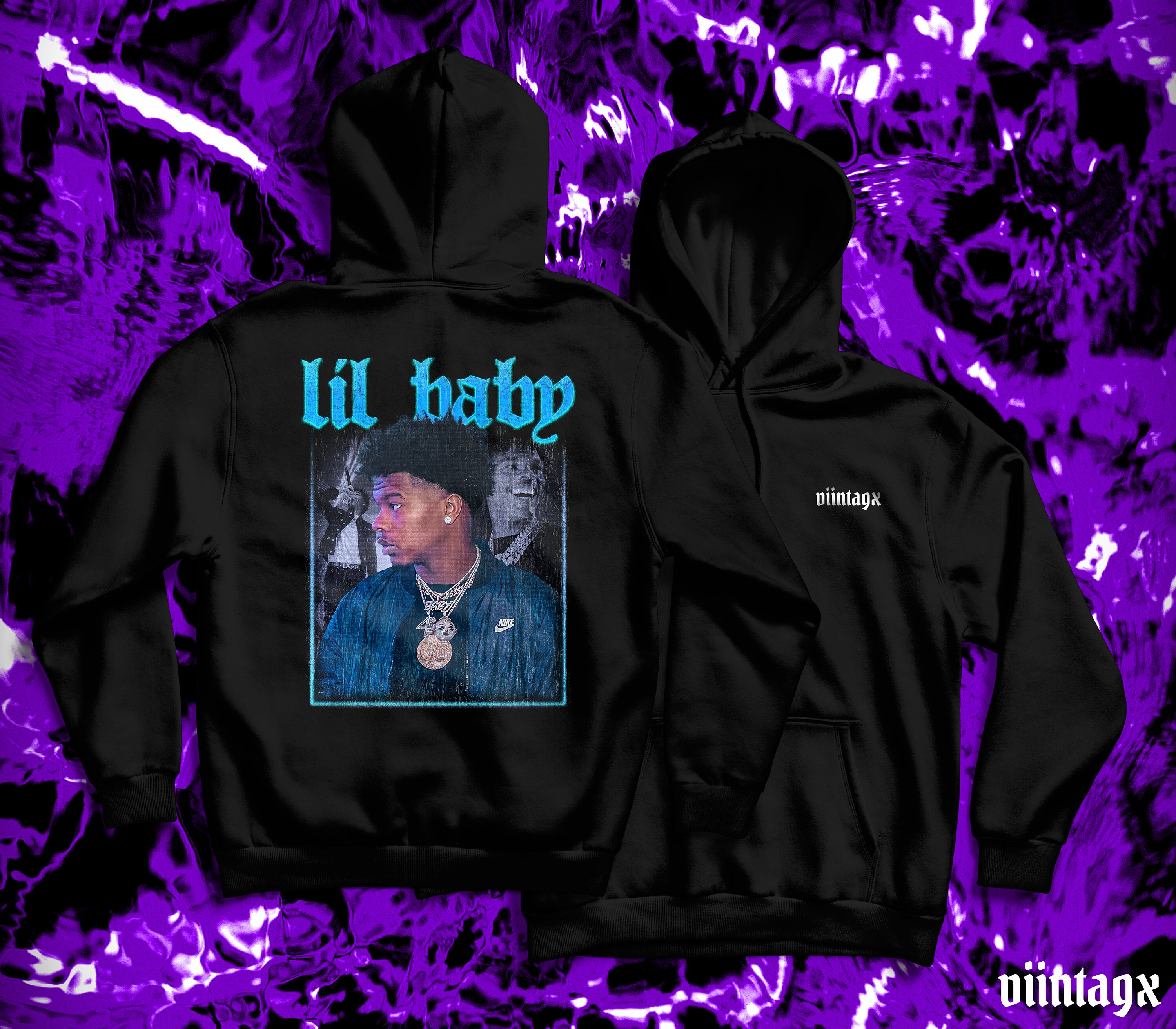 Lil Baby Vintage 90s Hip Hop Rap Hoodie Streetwear Hypebeast Etsy
