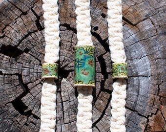 Ceramic Macrame Beads | Clay Beads | Big Hole Beads | Boho Beads | Macrame Accessories | Unique One-of-a-Kind Beads | Dreadlock Beads