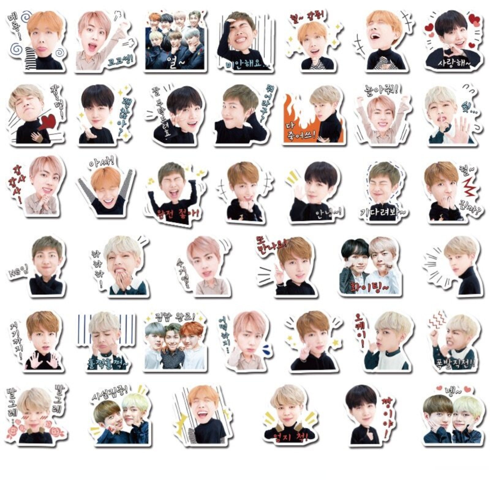 40 Pieces BTS Stickers funny Kpop labels Fan Merch BTS ARMY Etsy