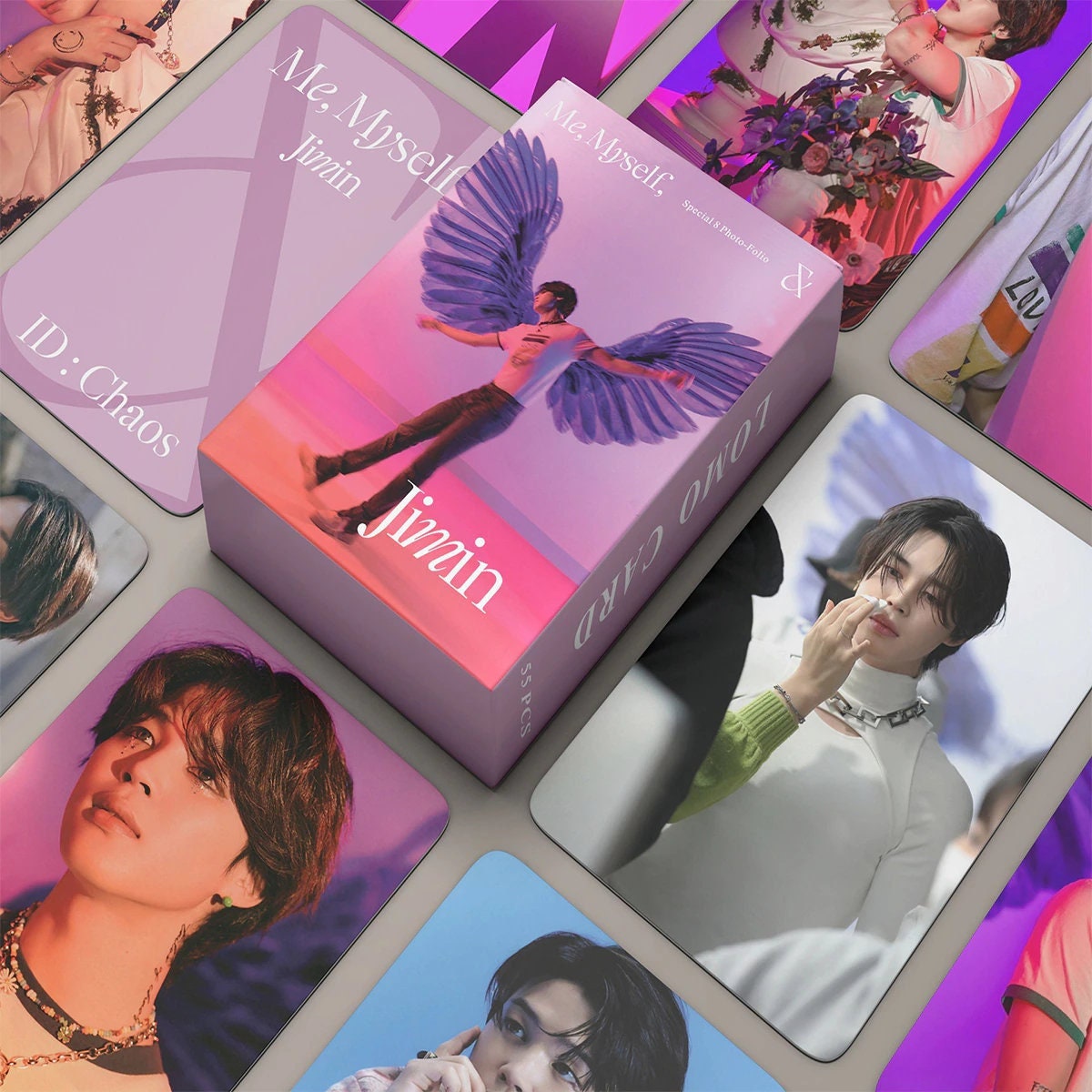 Jimin Photocards 54 Pieces Me Myself and Jimin BTS Etsy