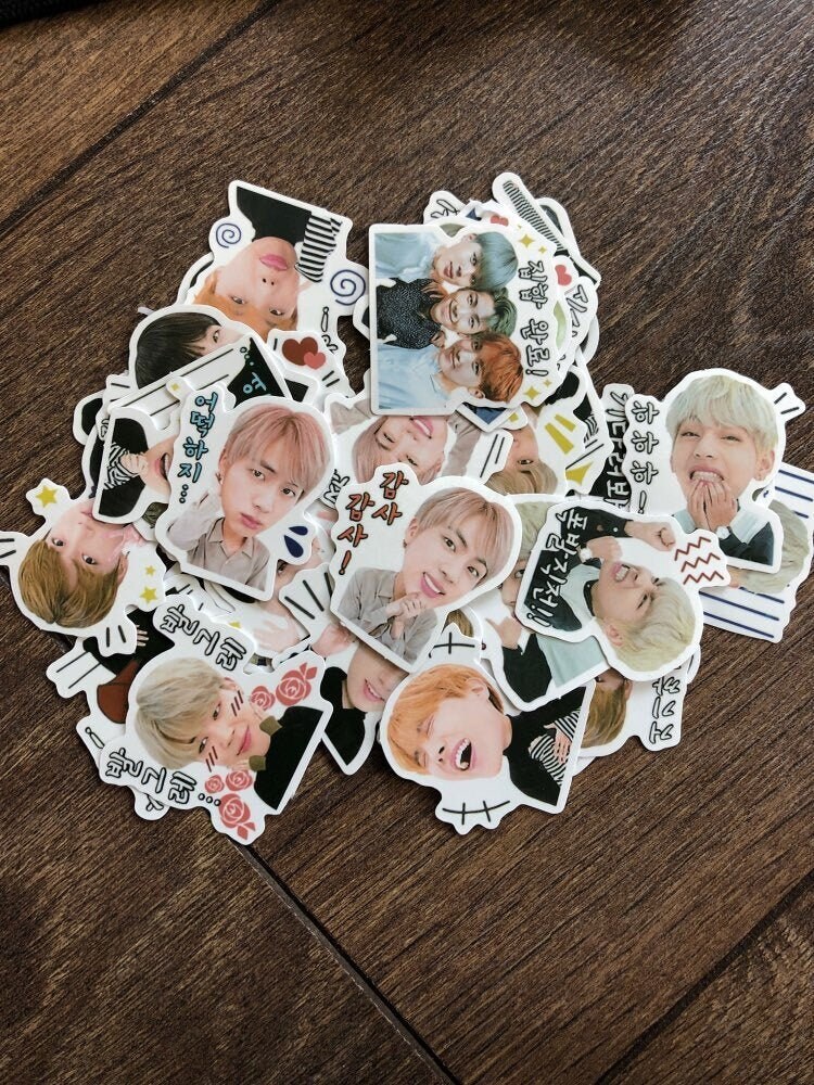 40 Pieces BTS Stickers funny Kpop labels Fan Merch BTS ARMY Etsy
